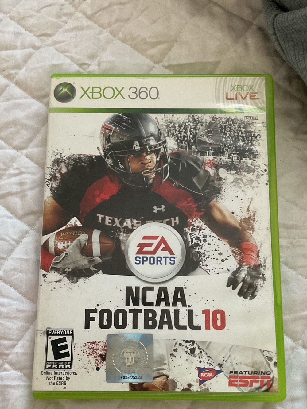 Microsoft Xbox 360 NCAA Football 10 - Black/Red Artwork